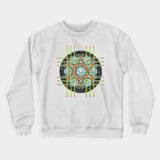 Punk Filigree Floral Crewneck Sweatshirt